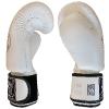 Standard boxing gloves MUAY velcro leather /White