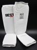 Shin and instep guards cotton - White