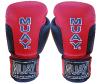Premium boxing gloves MUAY velcro leather Red/Black