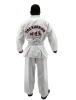 Dobok Best Angels White V collar -back with embroidery