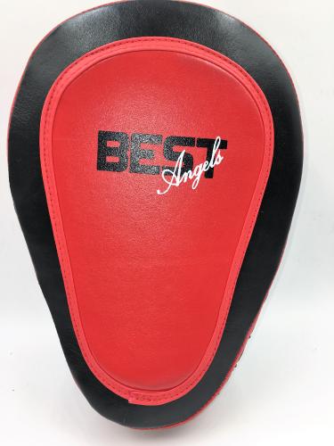 Coaching Mitt curve leather with gel (per pair)