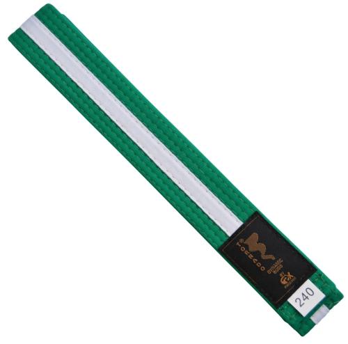 Stitched belt bicolor GREEN/WHITE Tornado