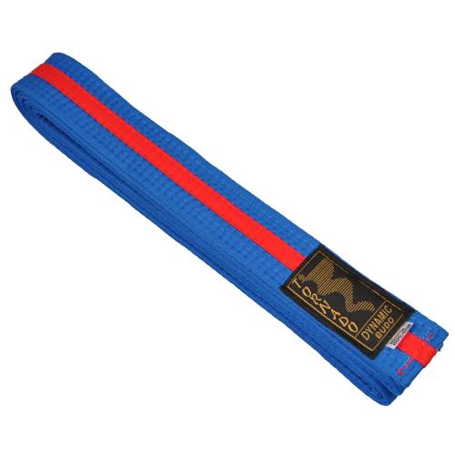 Stitched belt bicolor Blue/Red Tornado
