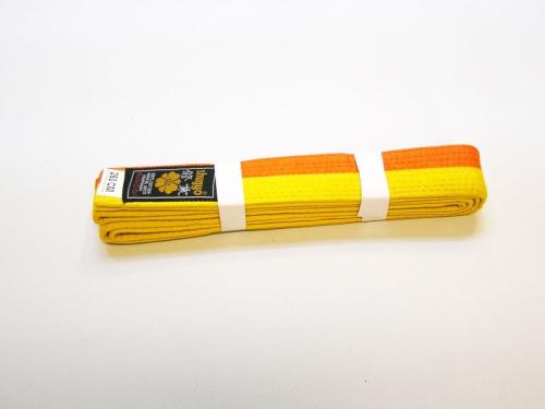 Stitched belt bicolor Yellow/Orange