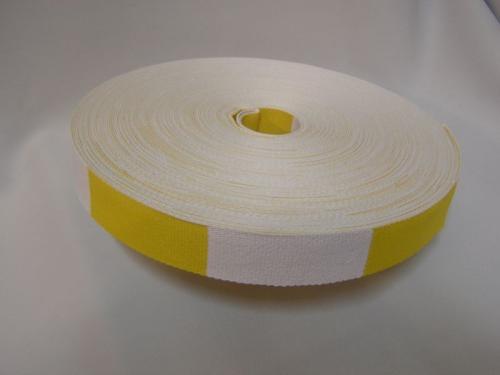 Belt on rol bicolor White/Yellow