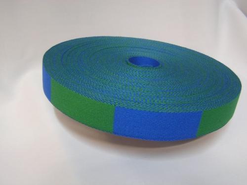 Belt on rol bicolor Green/Blue