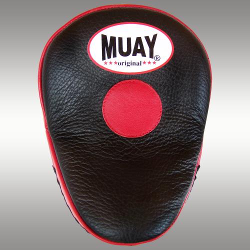CURVED FOCUS MITT LEATHER / BLACK-RED