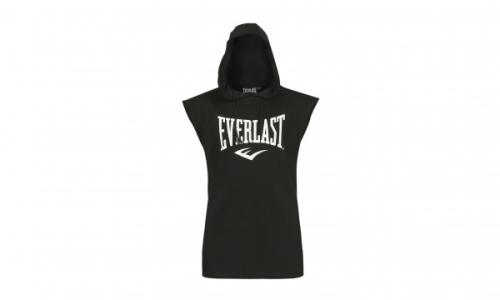 Meadwon black sweat Shirt with hood without sleeves