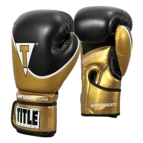 Boxing gloves Interrogate black Gold