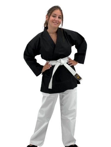 Karate Black Trousers White