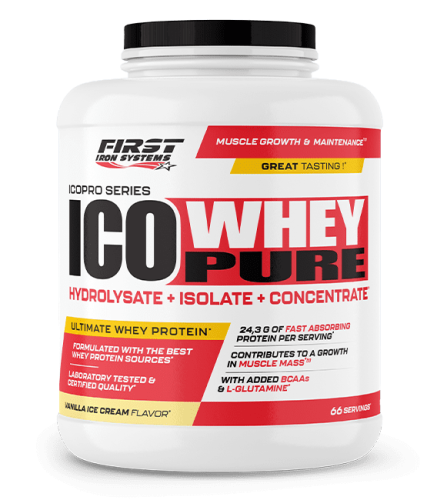 ICO WHEY PURE - 2000 grs - THE ULTIMATE MIX OF WHEY : HYDROLYSATE, ISOLATE AND CONCENTRATE