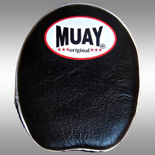 Patte d'ours MUAY handsize noir/blanc en cuir - la paire