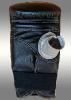 Bokszakhandschoenen MUAY zwart/zilverkleurig leder - elastiek - per paar