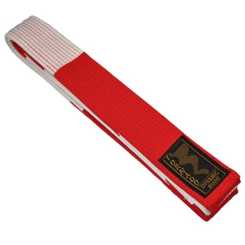 Grand Master belt Wit-Rode , 5cm