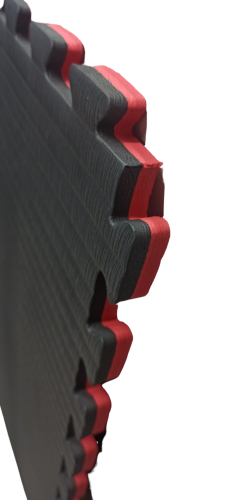 Puzzel mat  omkeerbar zwart / rood 20 mm