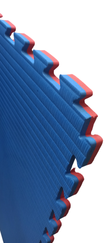 Puzzel mat  omkeerbar blauw /rood 20 mm