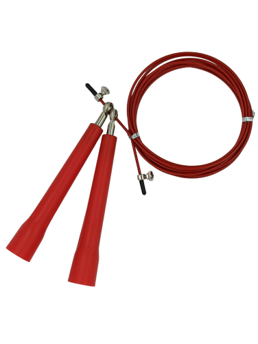 Springkoord kabel met rode  plastiek handvat